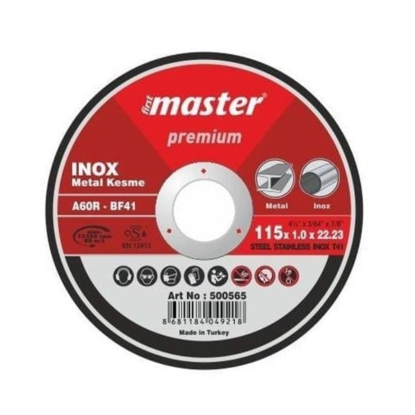 MASTER PREM. INOX  REZNA PLOČA  ZA METAL115 X 1.0 X 22.23